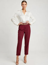 High Waist Tailored Trousers