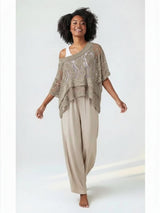 Embroidered Lace Tiered Top