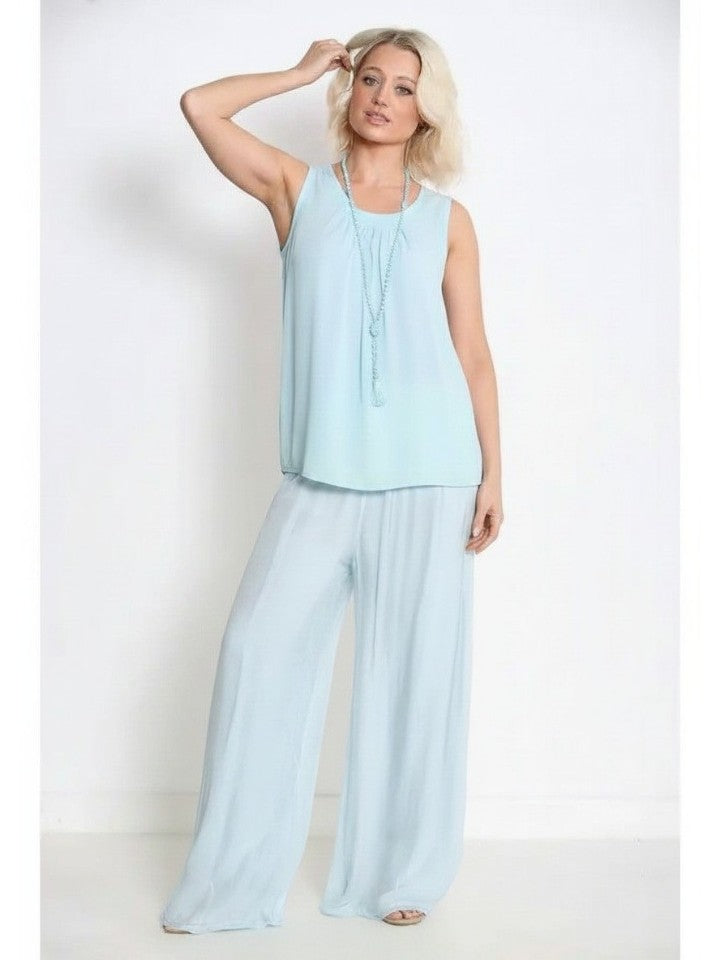 Flowing Wide-Leg Trousers
