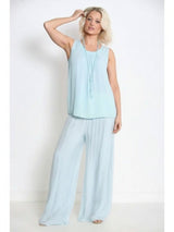 Flowing Wide-Leg Trousers