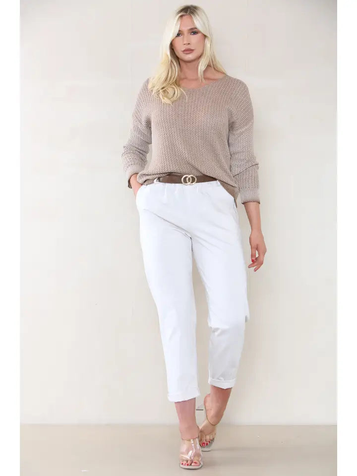 High Waist Tailored Trousers