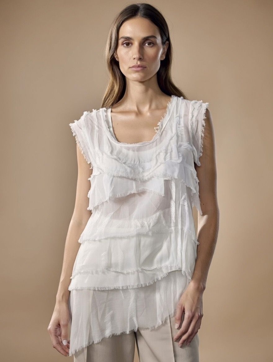 Stretchy Shredded Top