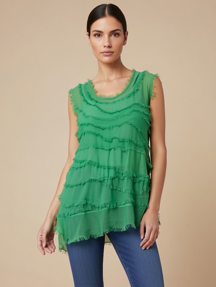 Stretchy Shredded Top