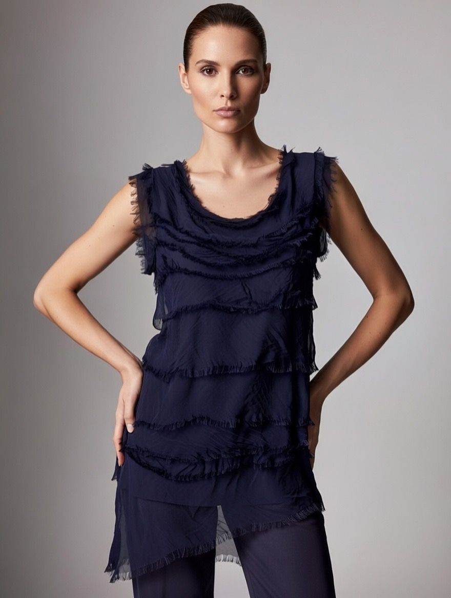 Stretchy Shredded Top