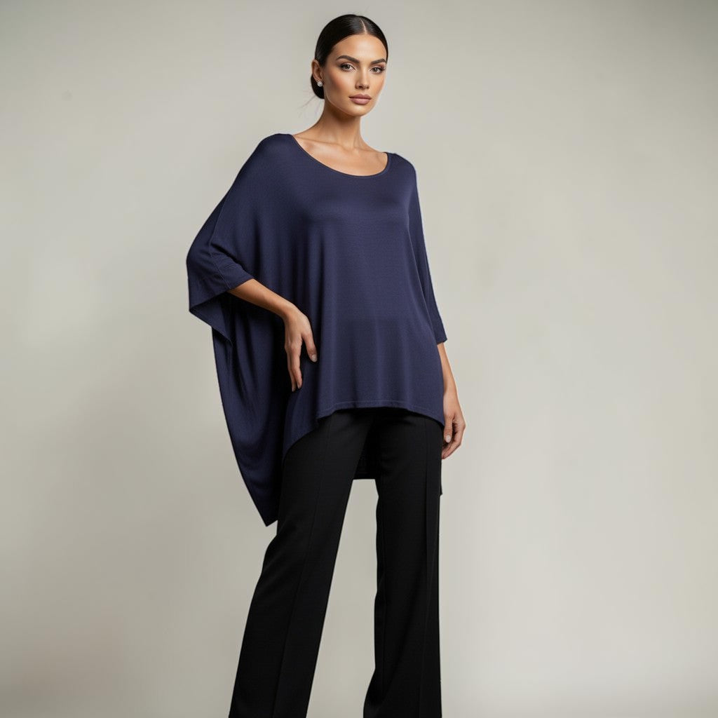 Classic Silk Poncho