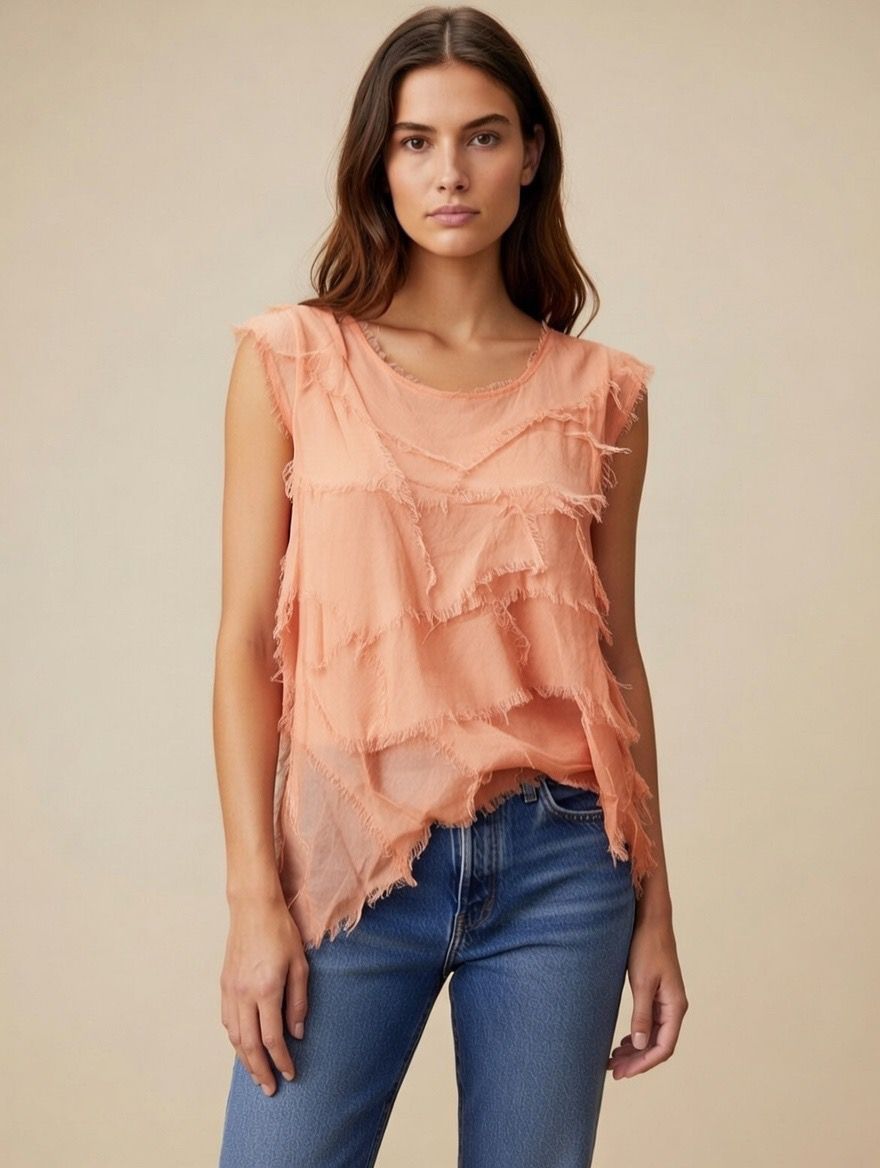 Stretchy Shredded Top