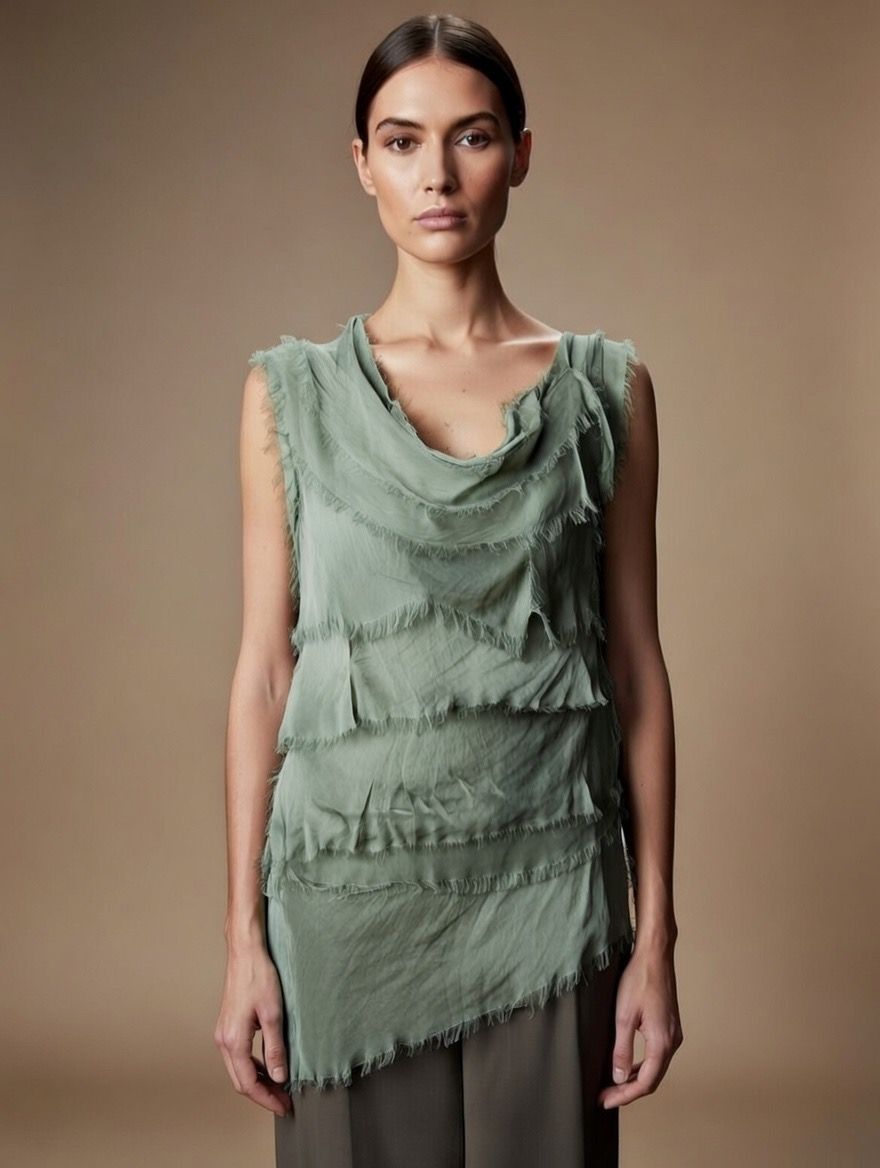 Stretchy Shredded Top