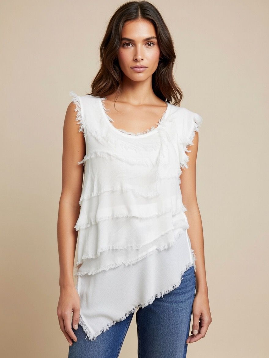 Stretchy Shredded Top