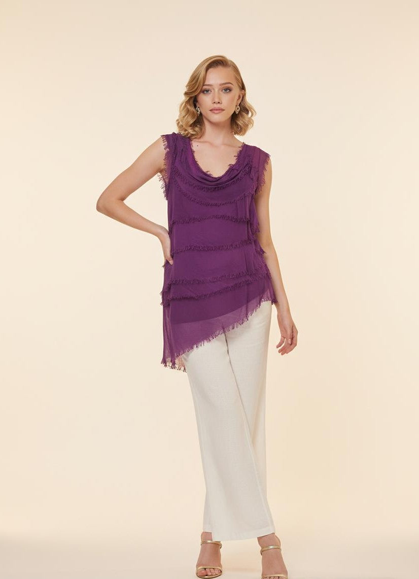 Stretchy Shredded Top