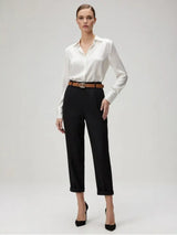 High Waist Tailored Trousers