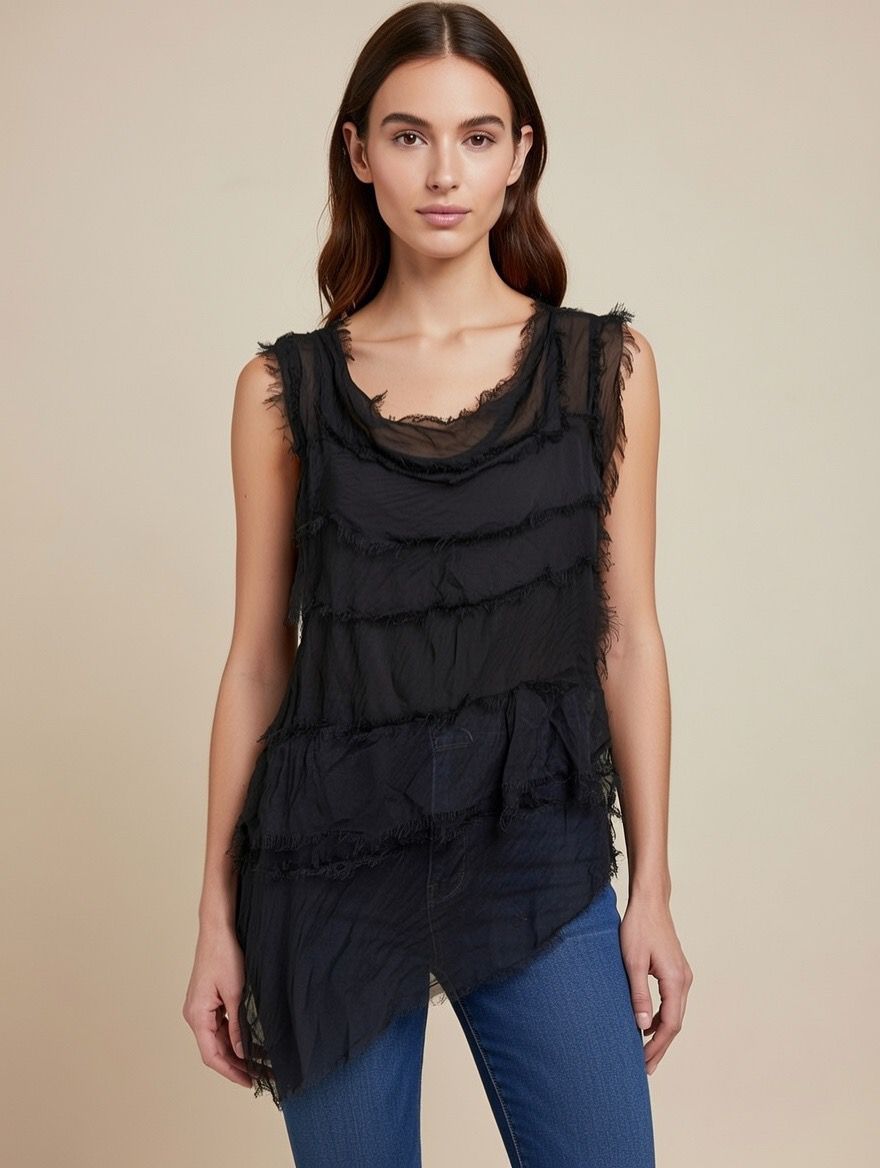 Stretchy Shredded Top