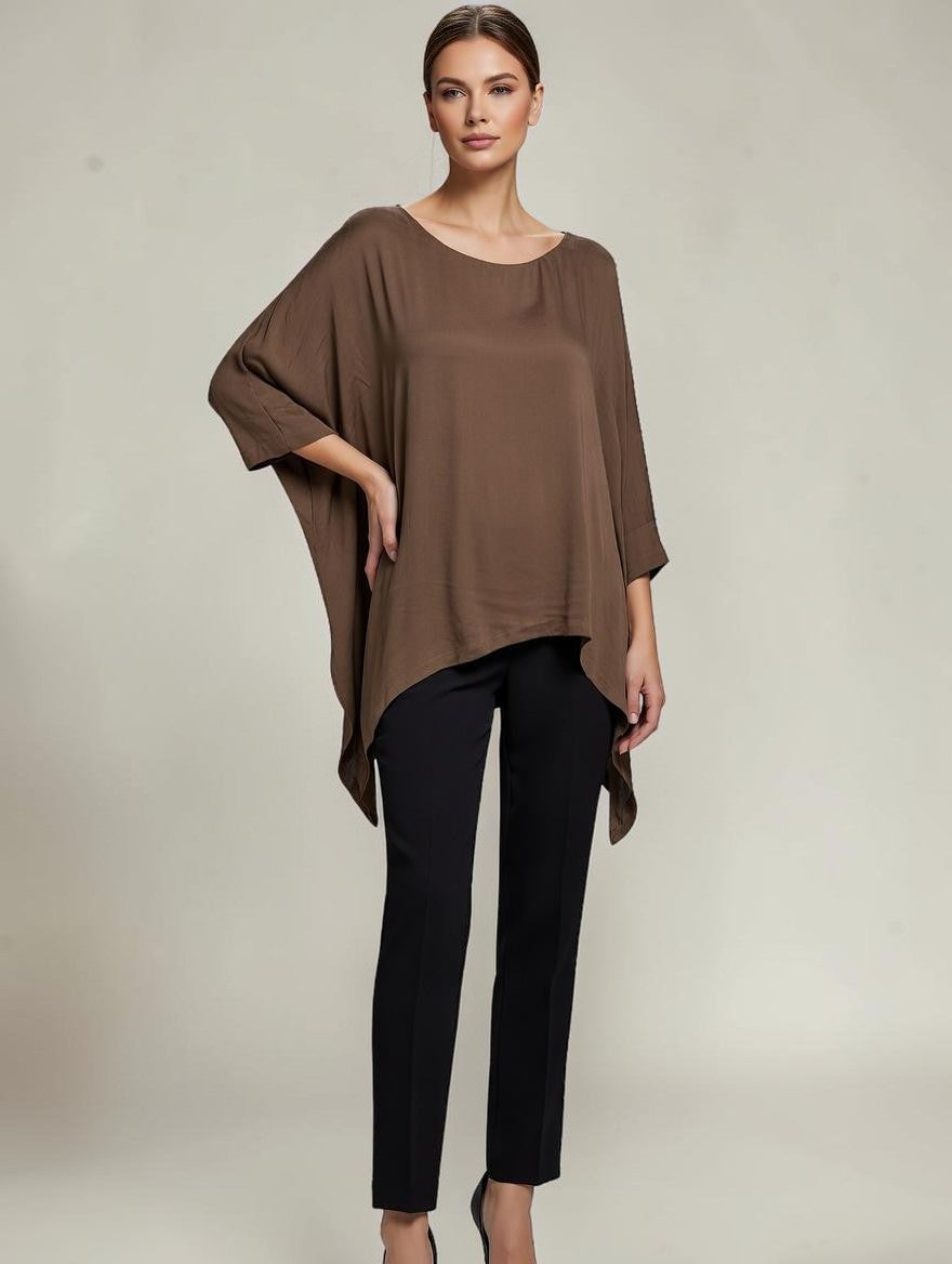 Classic Silk Poncho