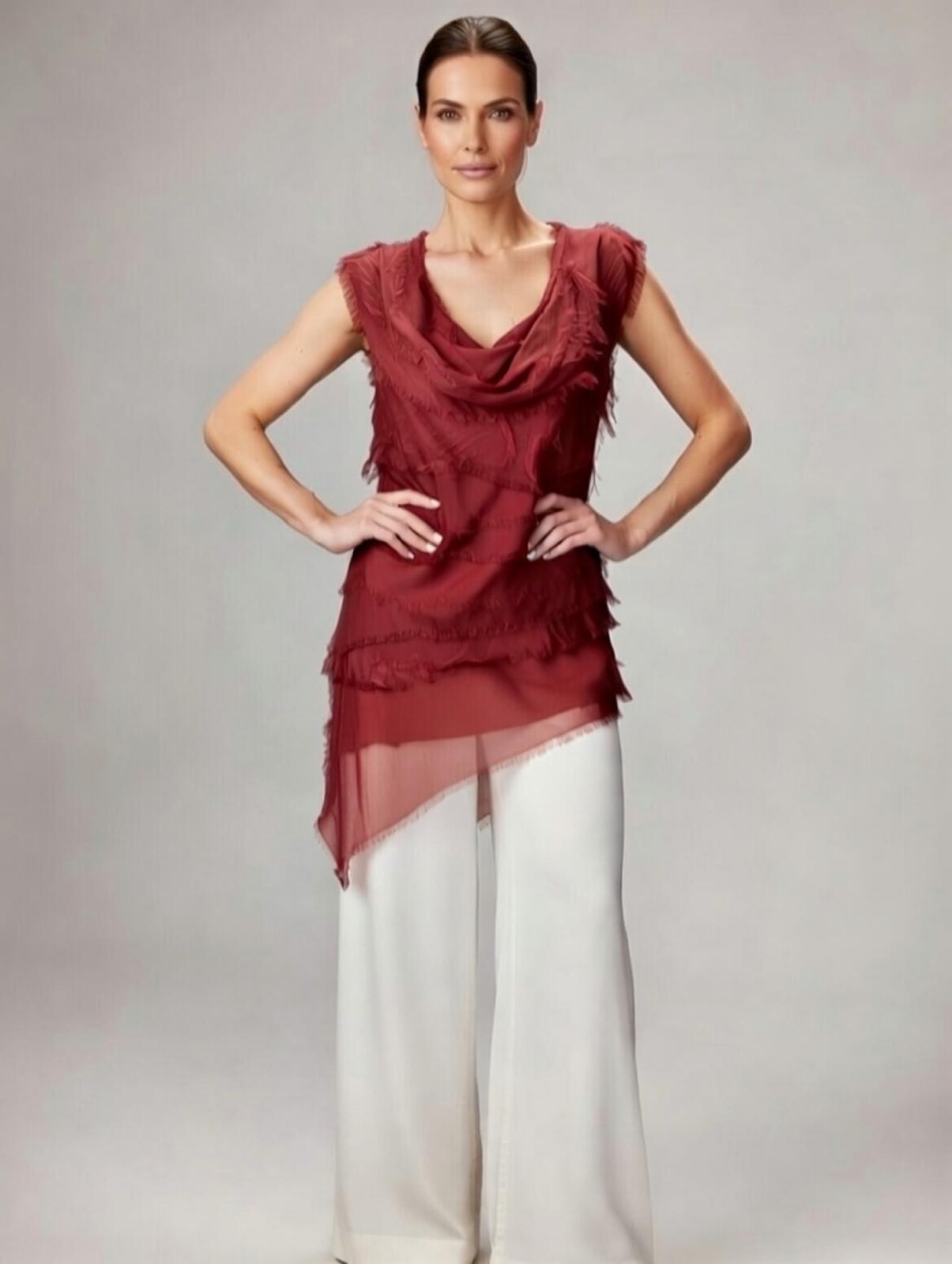 Stretchy Shredded Top