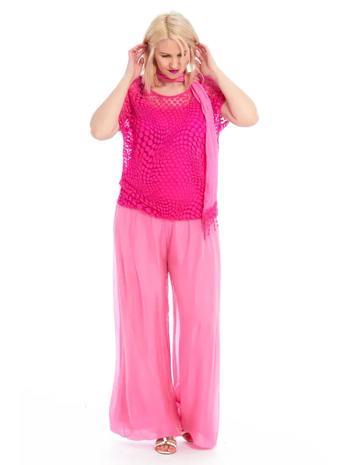 Flowing Wide-Leg Trousers