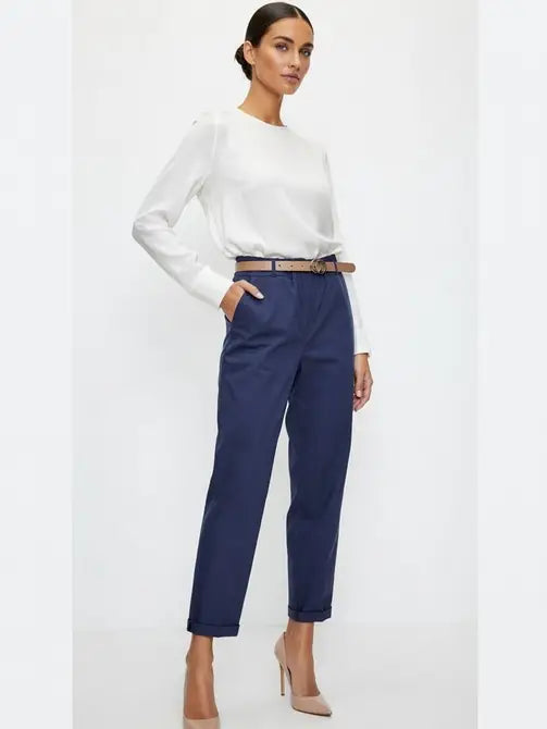 High Waist Tailored Trousers