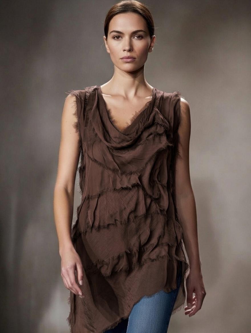 Stretchy Shredded Top