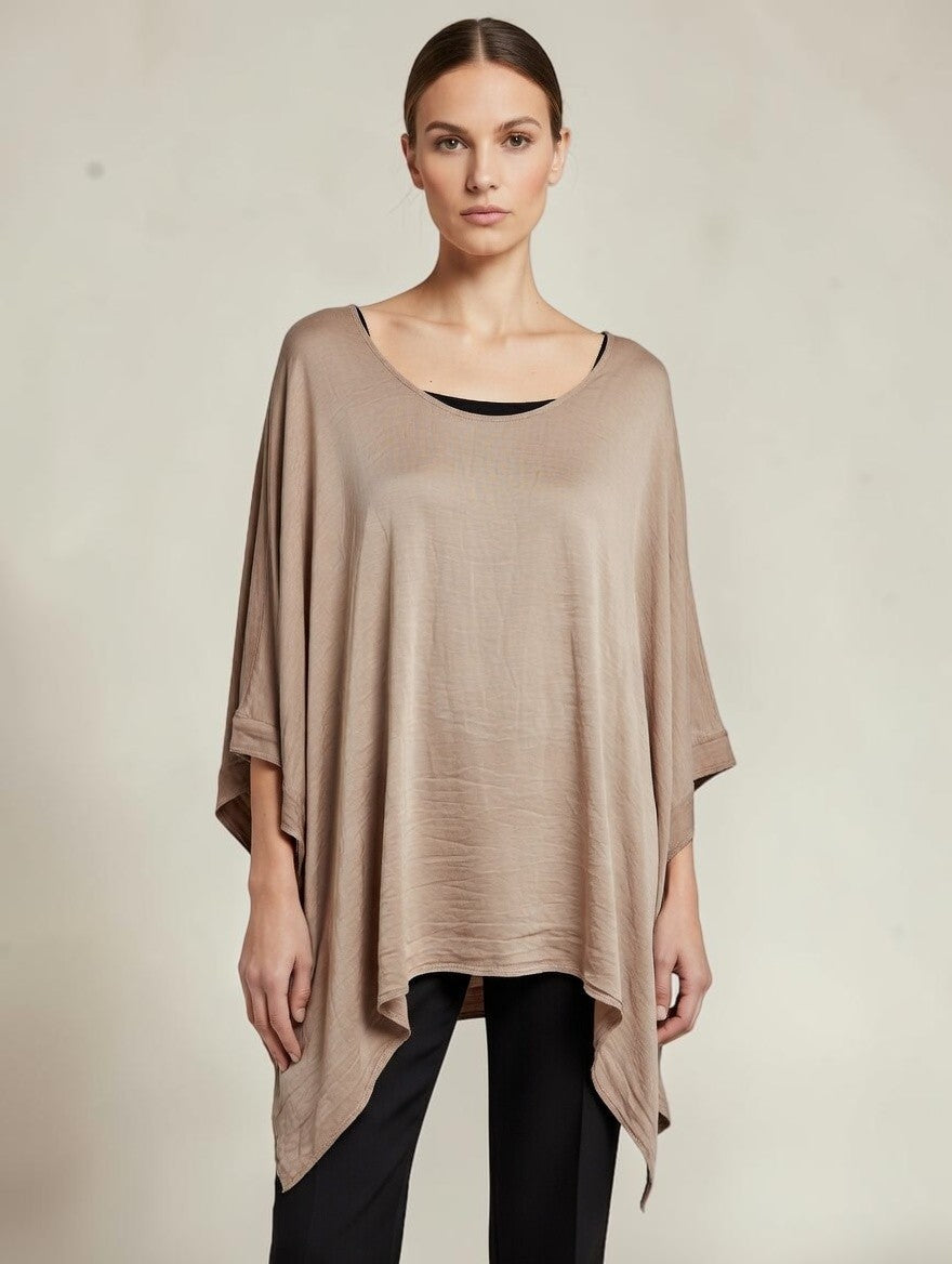 Classic Silk Poncho