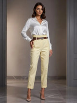 High Waist Tailored Trousers