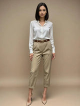 High Waist Tailored Trousers
