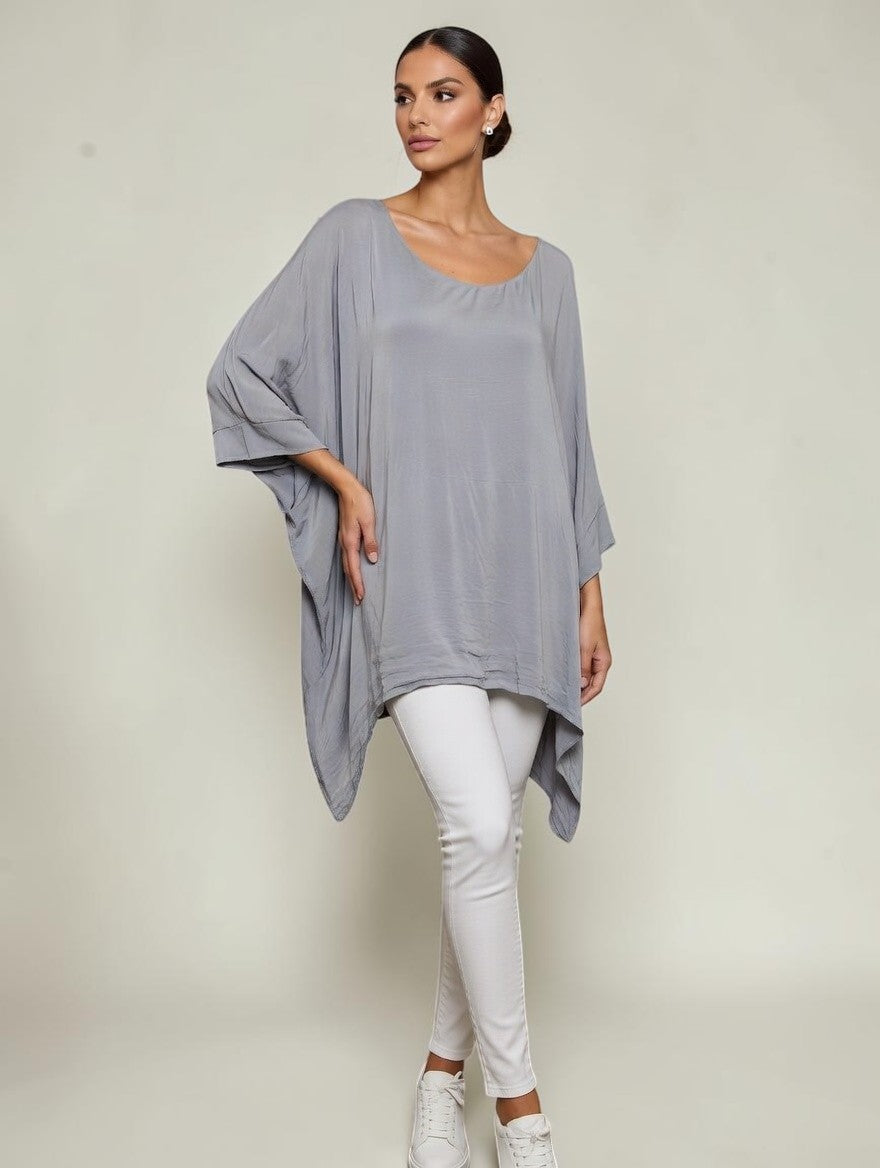 Classic Silk Poncho
