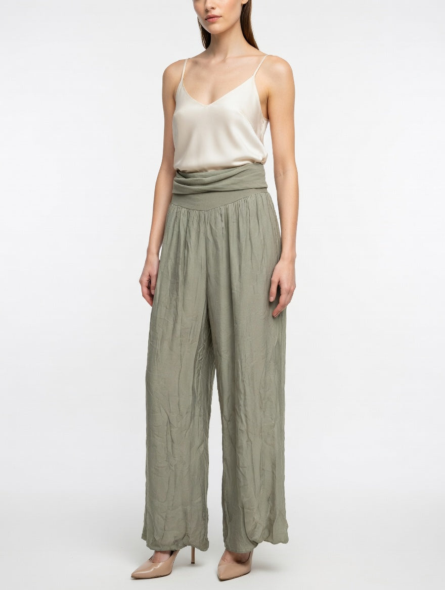 Flowing Wide-Leg Trousers