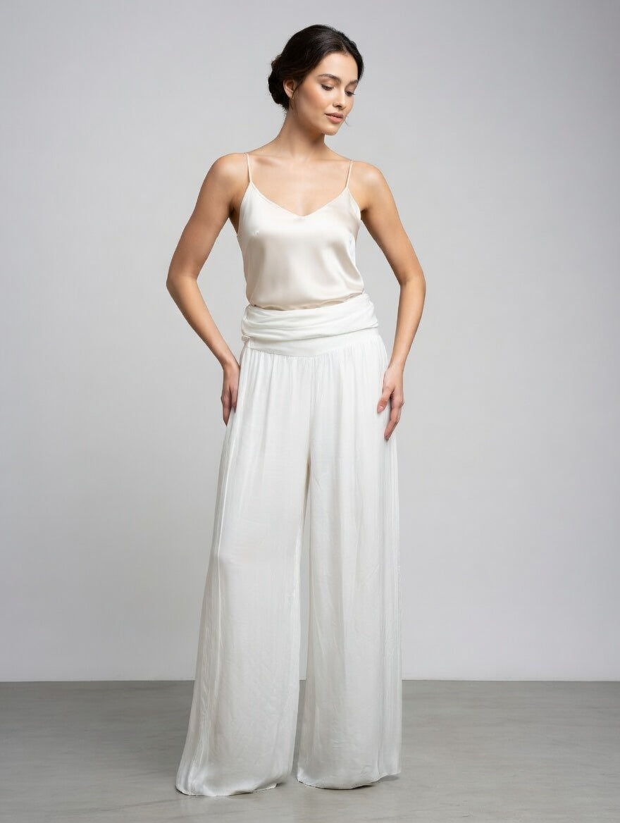 Flowing Wide-Leg Trousers
