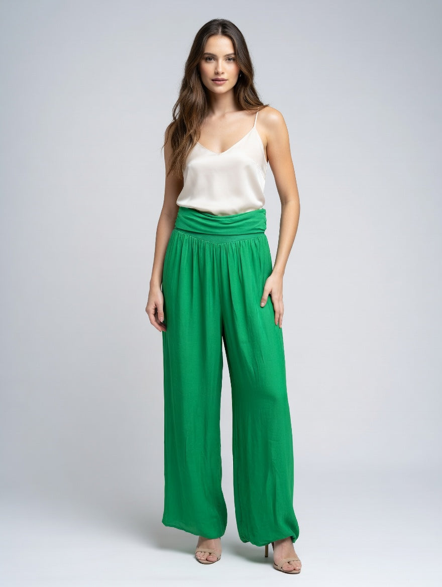 Flowing Wide-Leg Trousers
