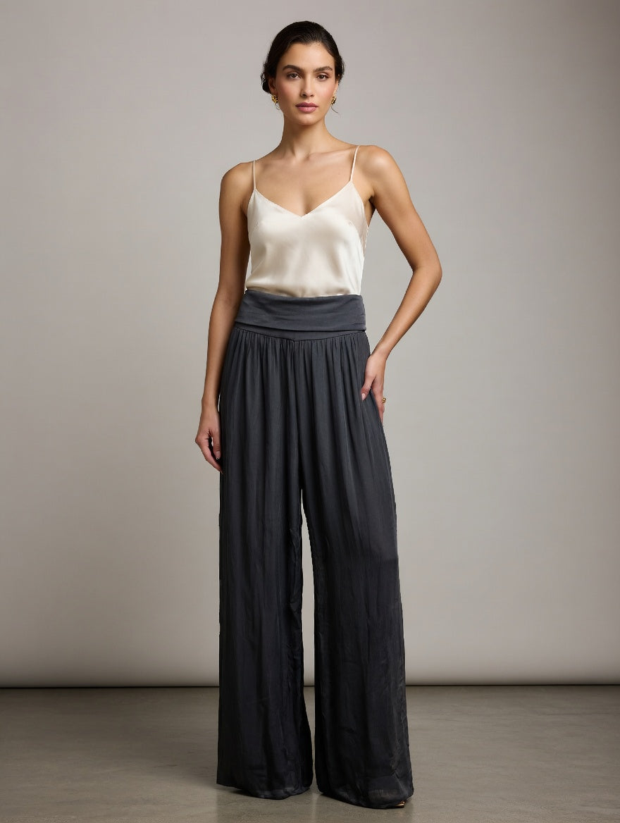 Flowing Wide-Leg Trousers