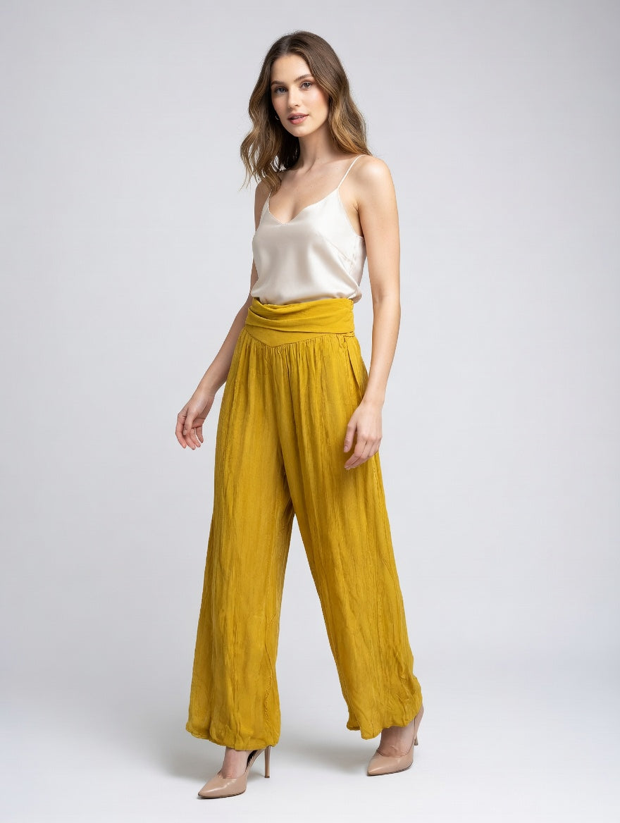 Flowing Wide-Leg Trousers
