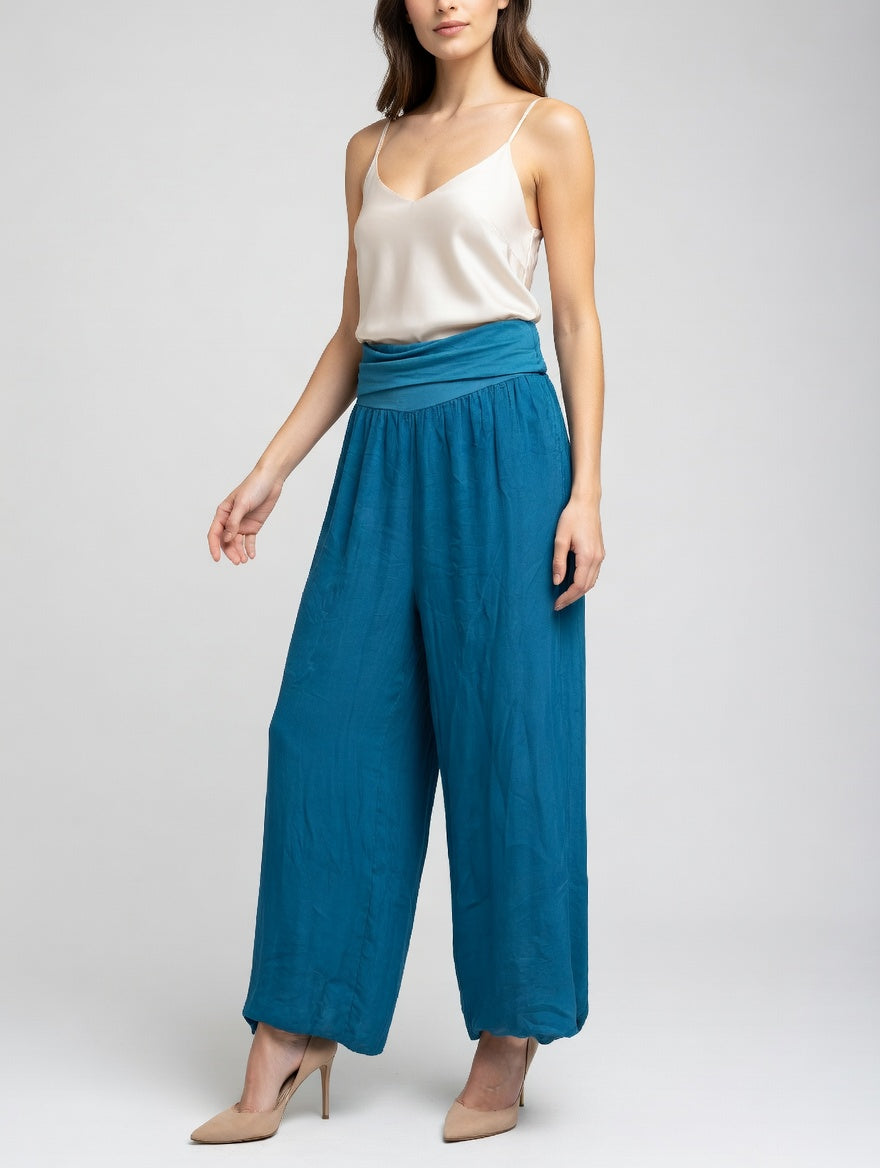 Flowing Wide-Leg Trousers