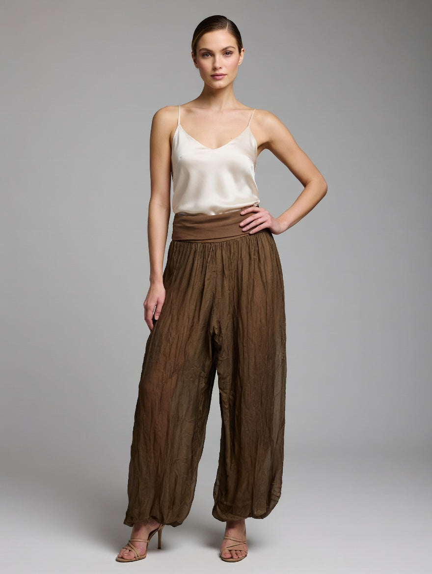 Flowing Wide-Leg Trousers