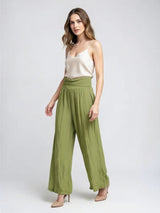 Flowing Wide-Leg Trousers