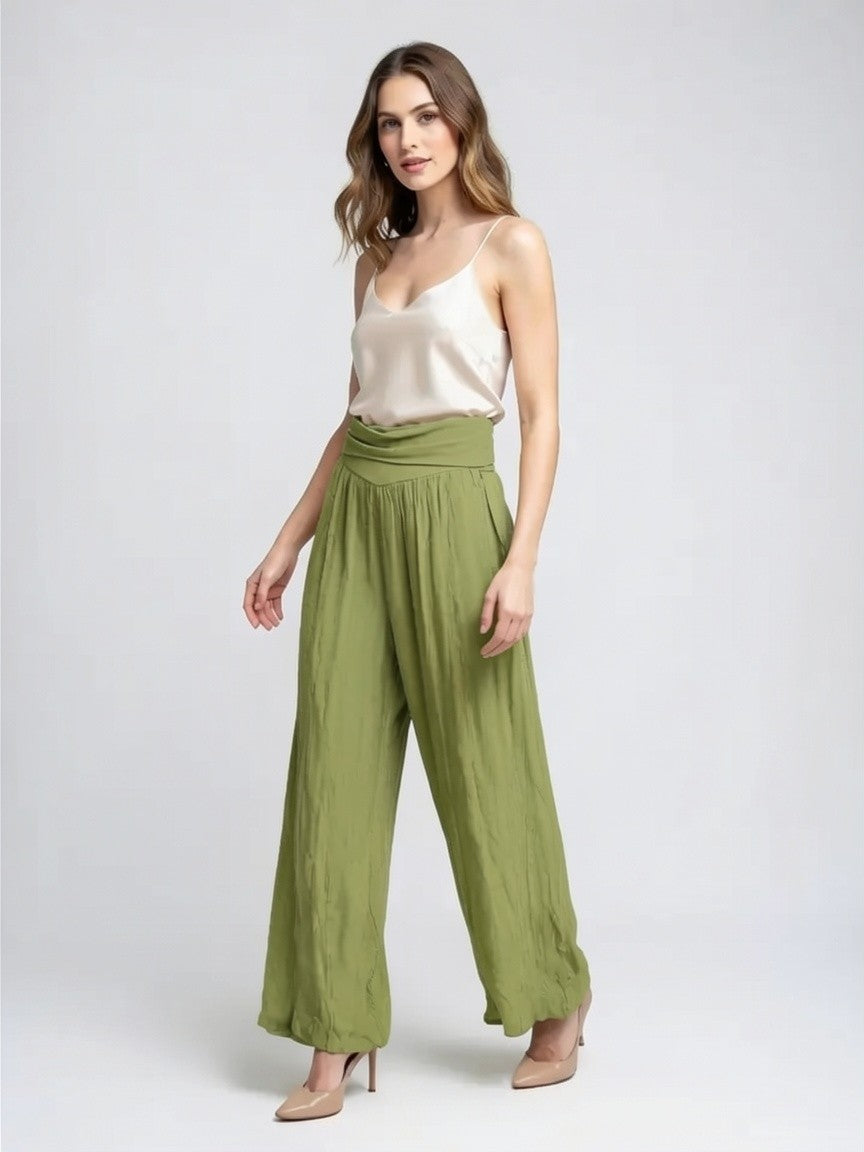 Flowing Wide-Leg Trousers