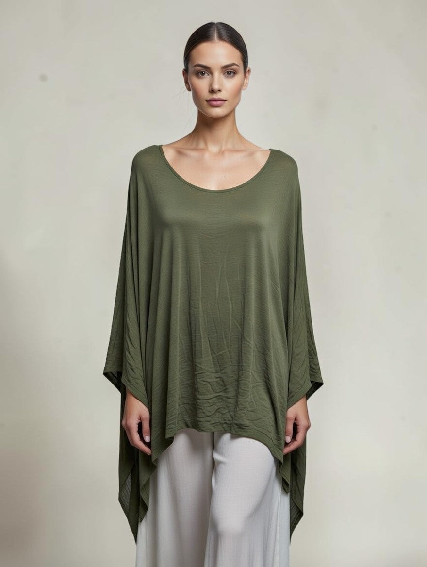 Classic Silk Poncho