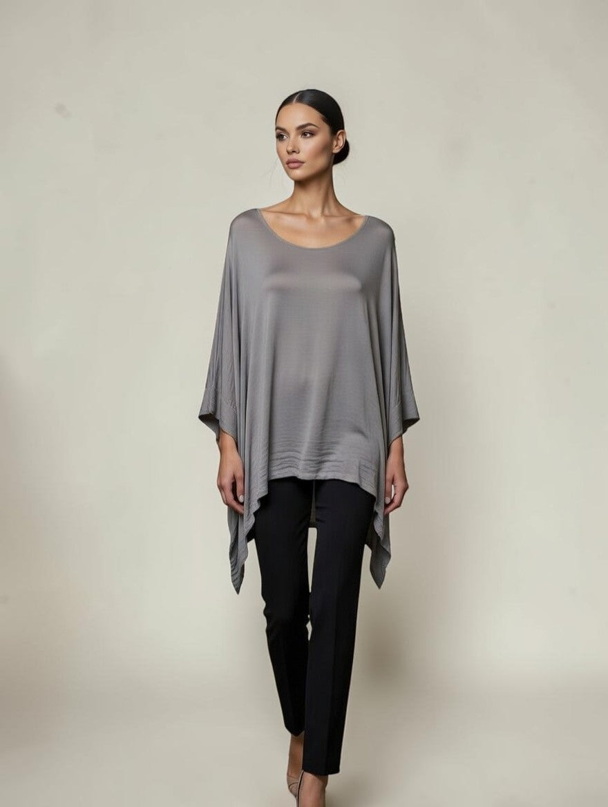 Classic Silk Poncho