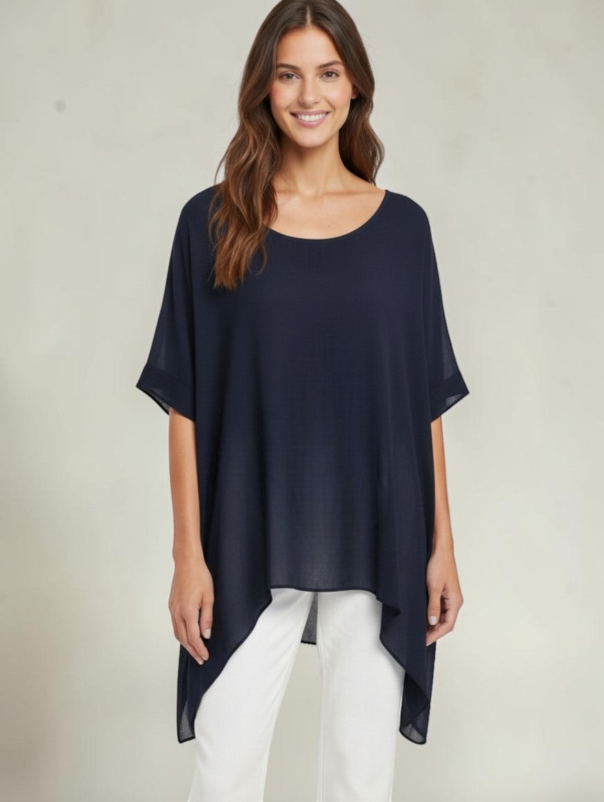 Classic Silk Poncho