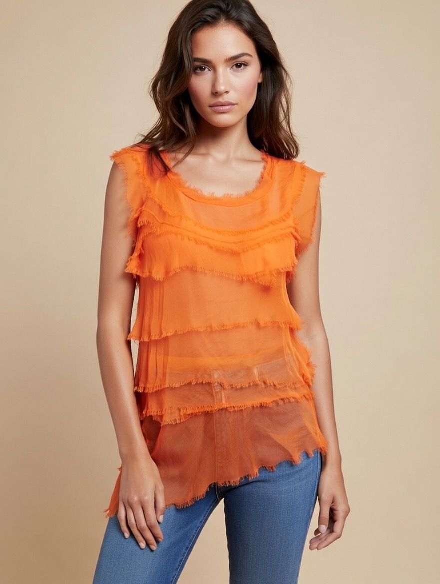 Stretchy Shredded Top