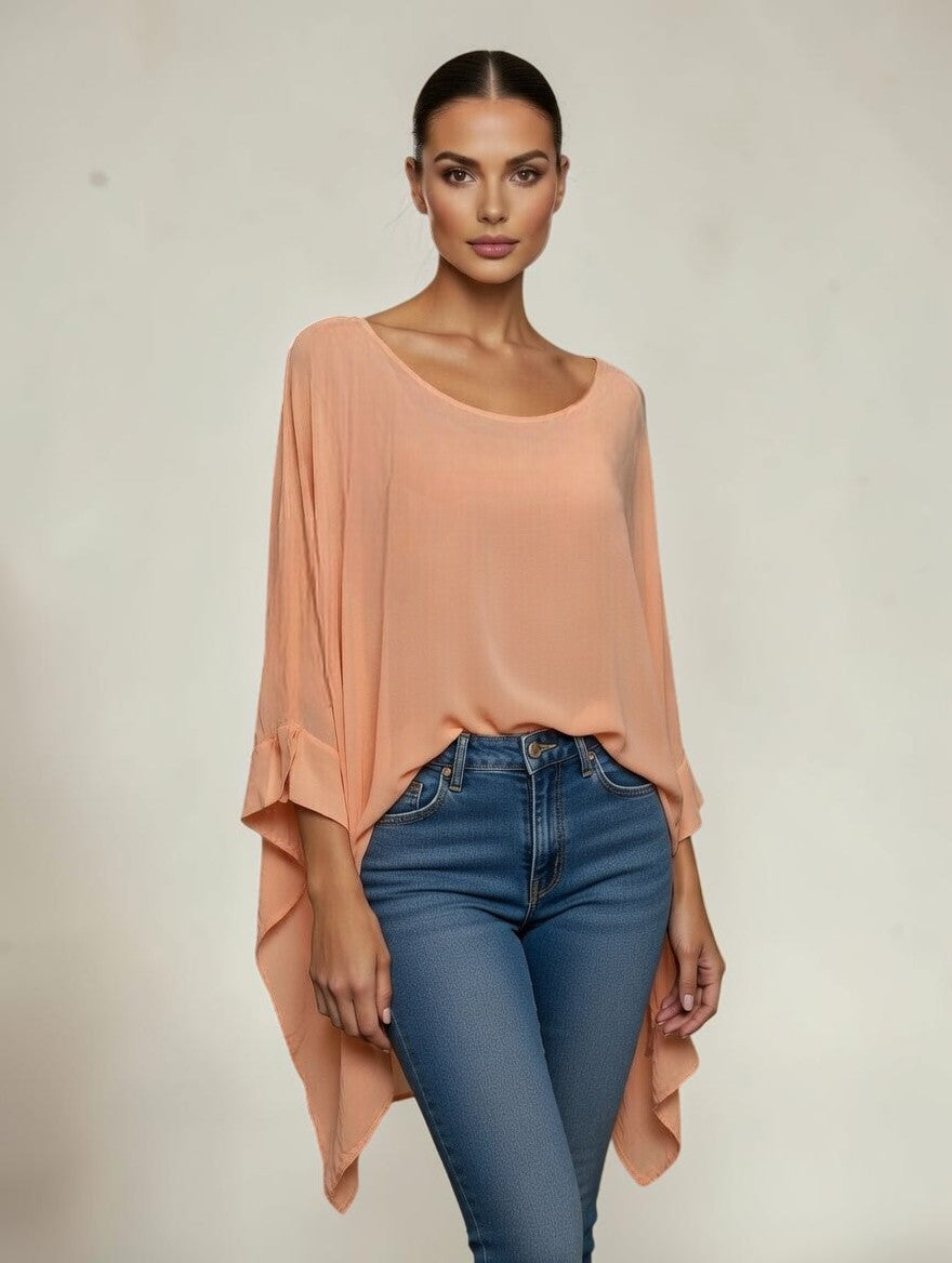 Classic Silk Poncho