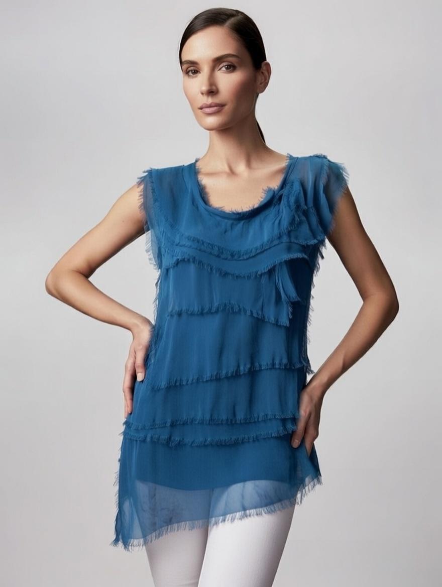 Stretchy Shredded Top