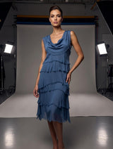 Stretchy Shredded Midi Dress
