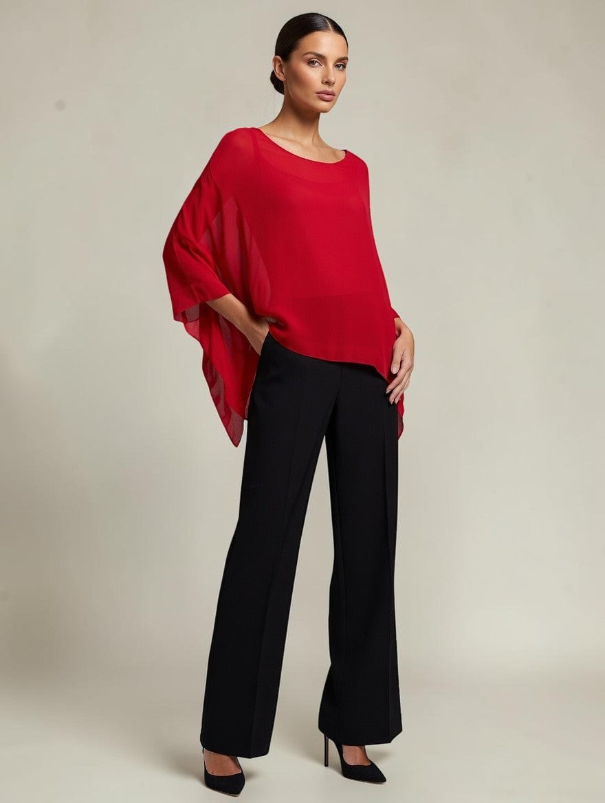 Classic Silk Poncho