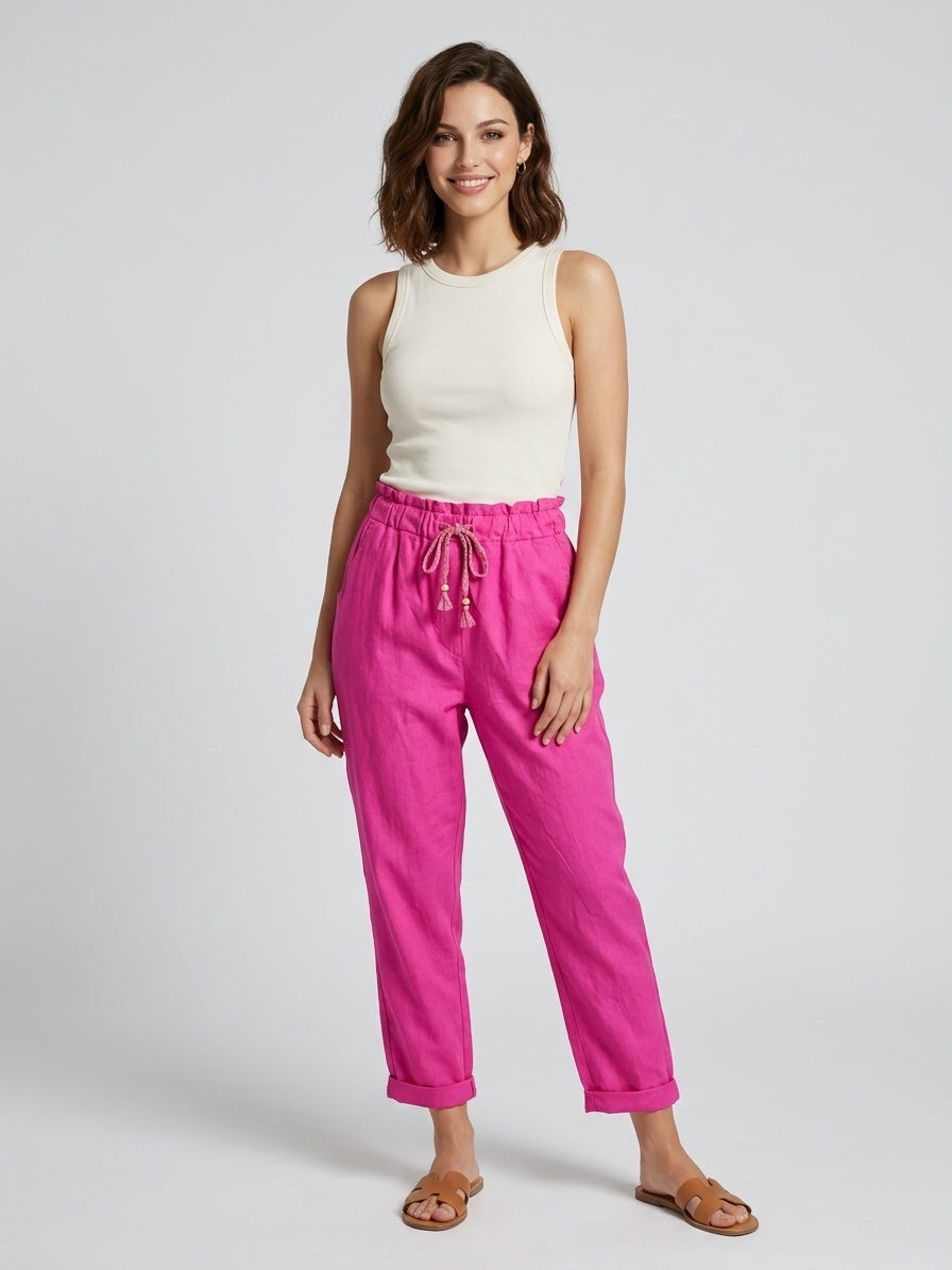 Relaxed Magic Trousers - Fuchsia