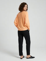 Boat Neck Knit Sweater - Peach (2)