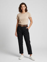 High Waist Tailored Trousers - Black