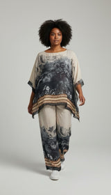Scenic Vista Kaftan Set - Black
