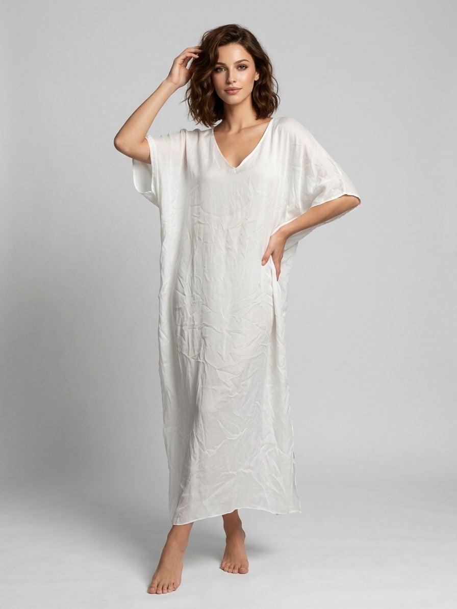 Kaftan Maxi Dress - Beige