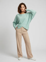 Crossover Knit Sweater - Mint