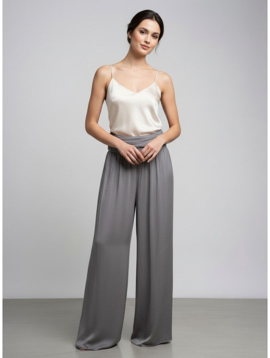 Flowing Wide-Leg Trousers