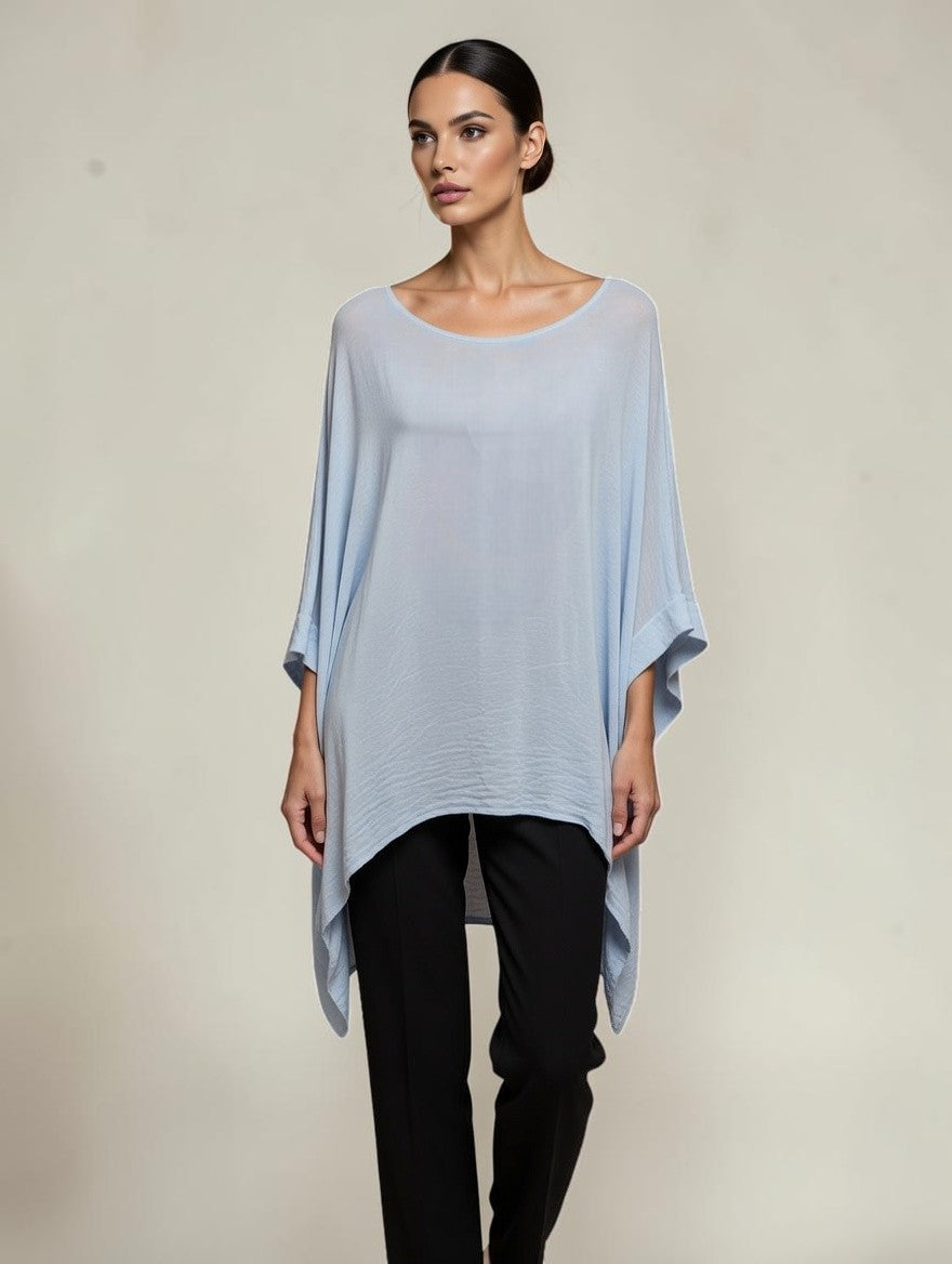 Classic Silk Poncho