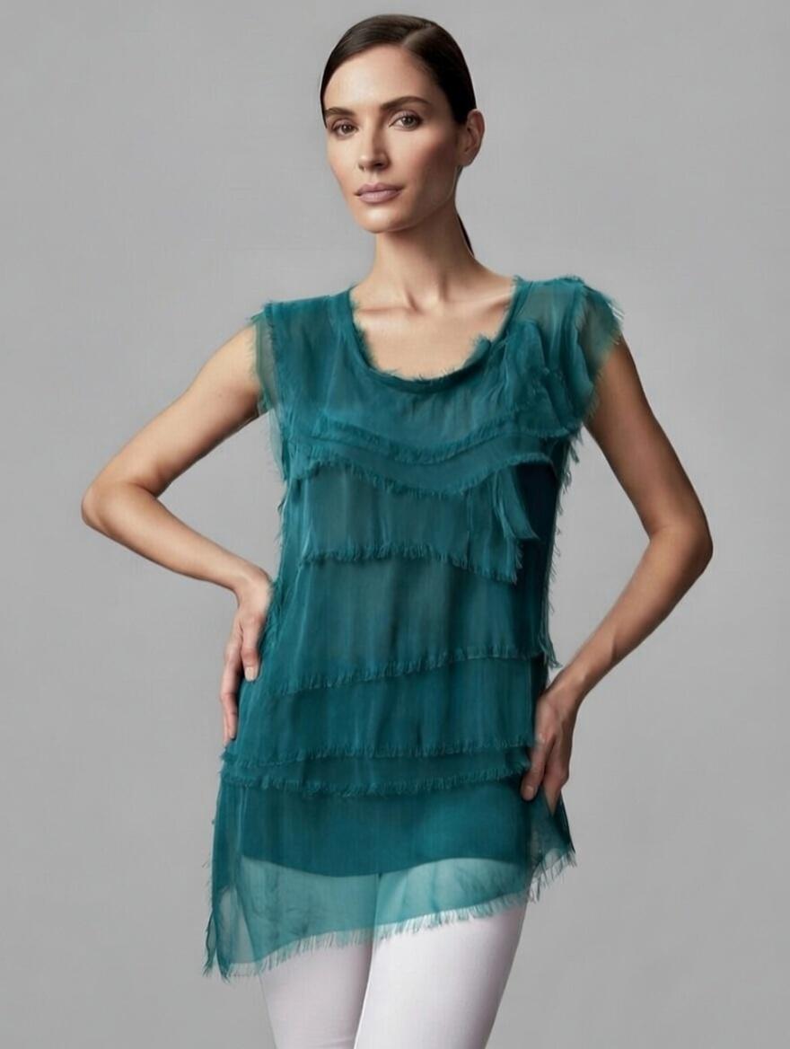 Stretchy Shredded Top